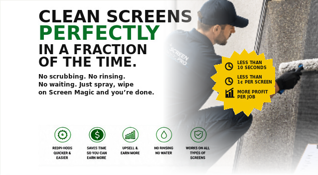 Clean screens perfectly in a fraction of the time with Screen Magic Pro